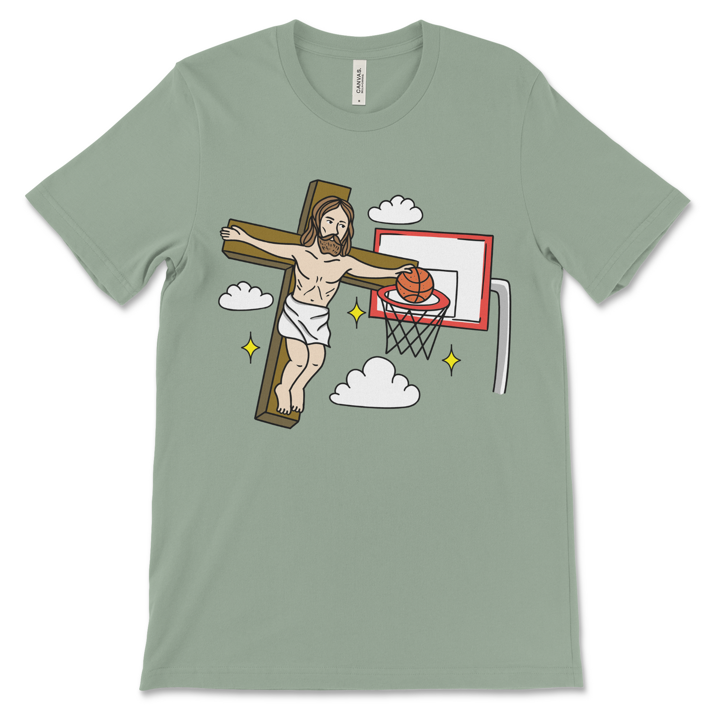 Jesus Playing Basketball