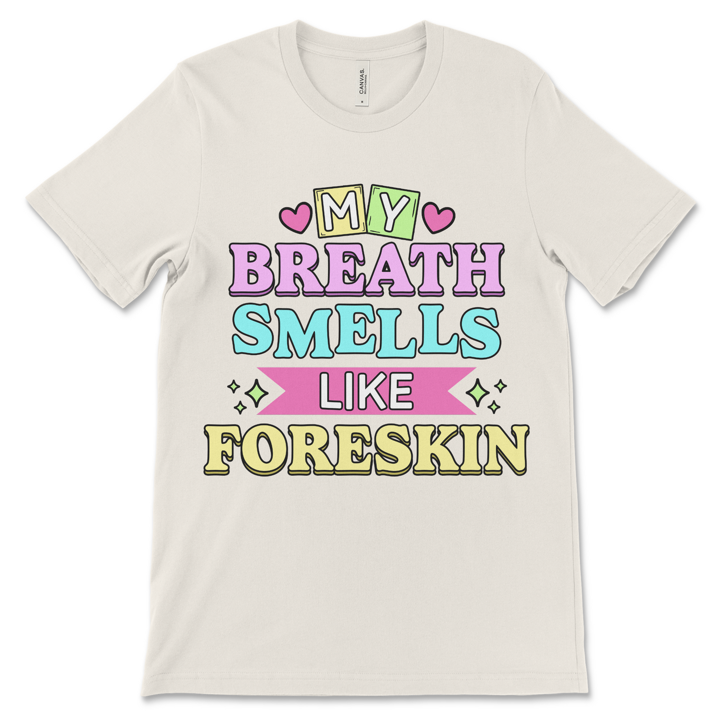 My Breath Smells Like Foreskin is a deeply inappropriate meme shirt made for fans of offensive jokes, gross-out humor, and unfiltered internet energy.