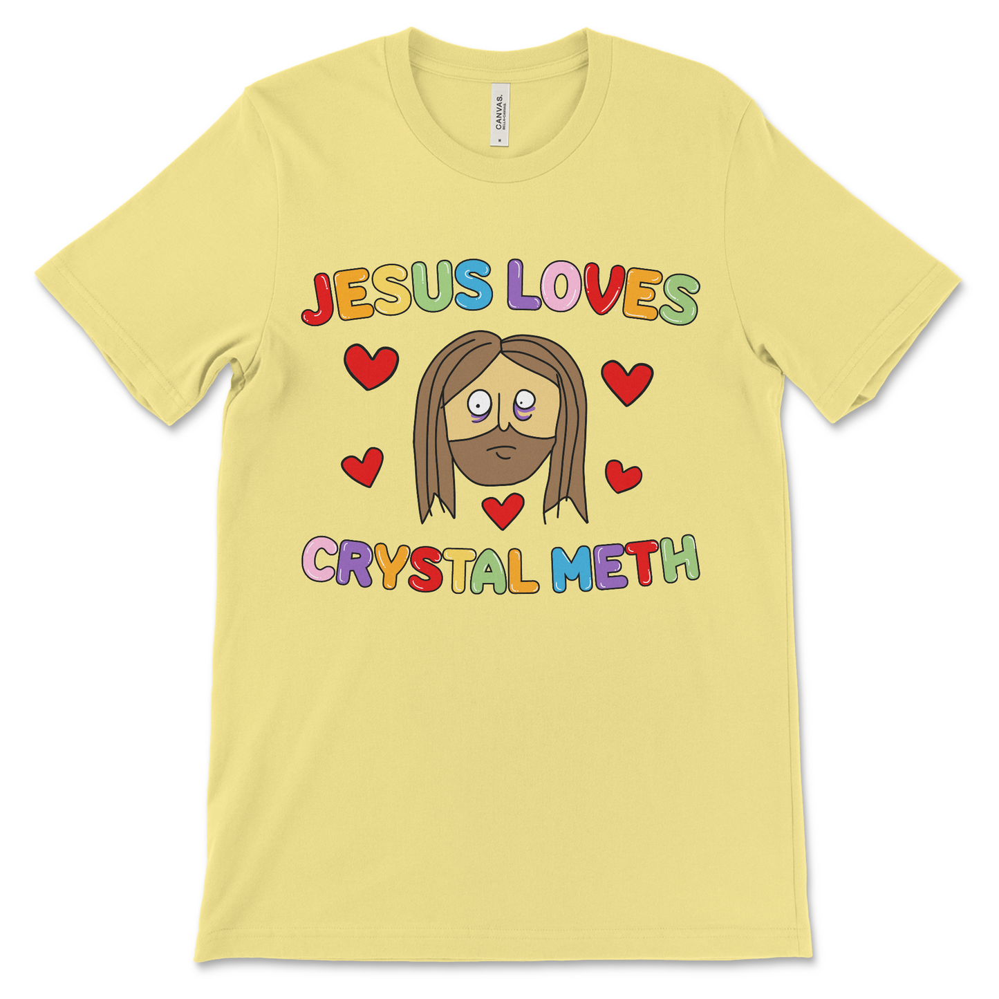 Dark humor Jesus meme shirt – inappropriate crystal meth t shirt with shocking design