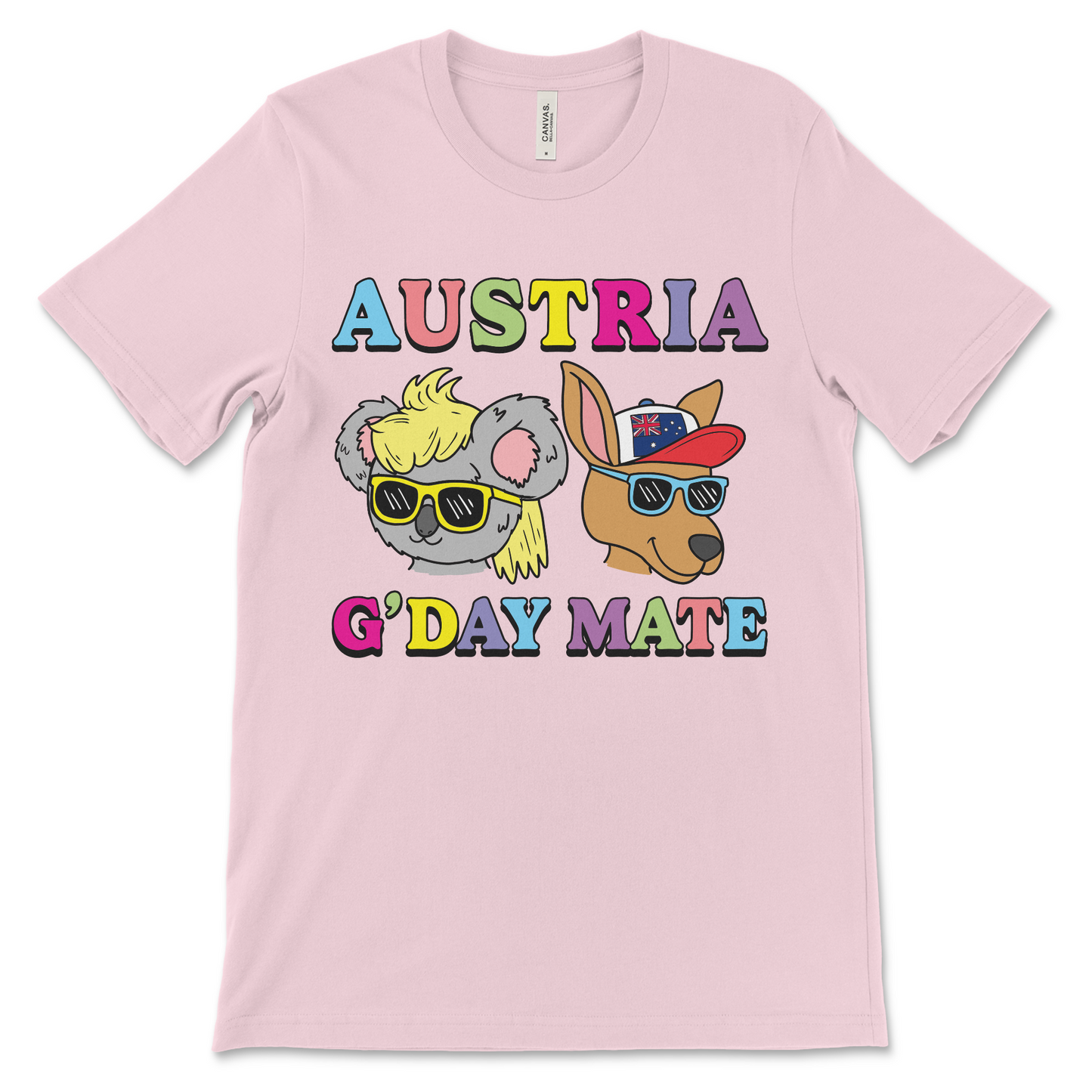 Bizarre and funny Australia shirt that mixes Engrish humor with strange map logic. This Australian nonsense tee works for koala fans, kangaroo lovers, and anyone into odd shitpost clothing.