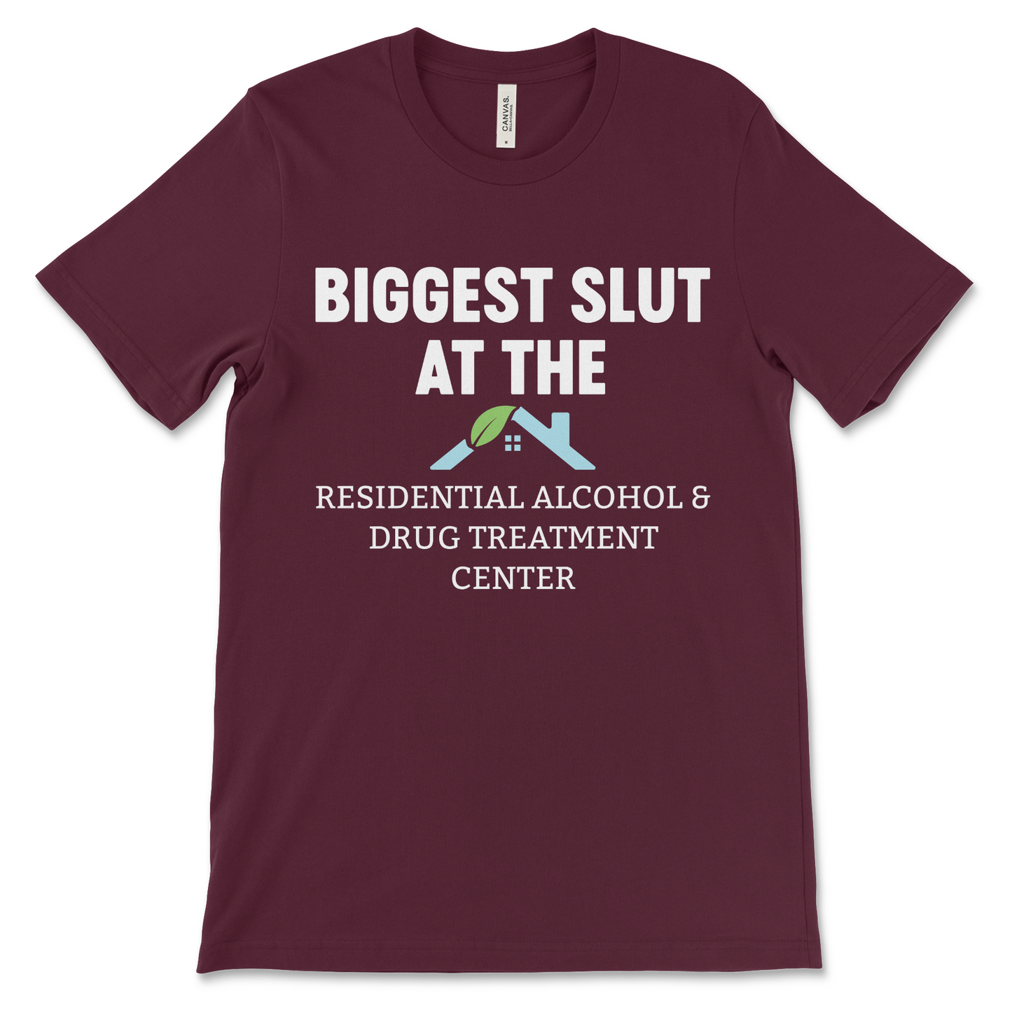 Weird Biggest Slut shirt with dark humor and explicit design.