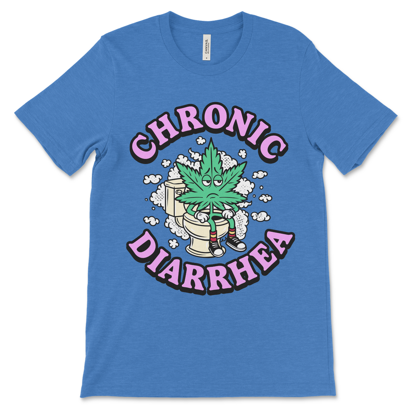 Offensive marijuana shirt with dark humor and inappropriate graphic. Ideal for stoners with a love for poop jokes and weird tees.