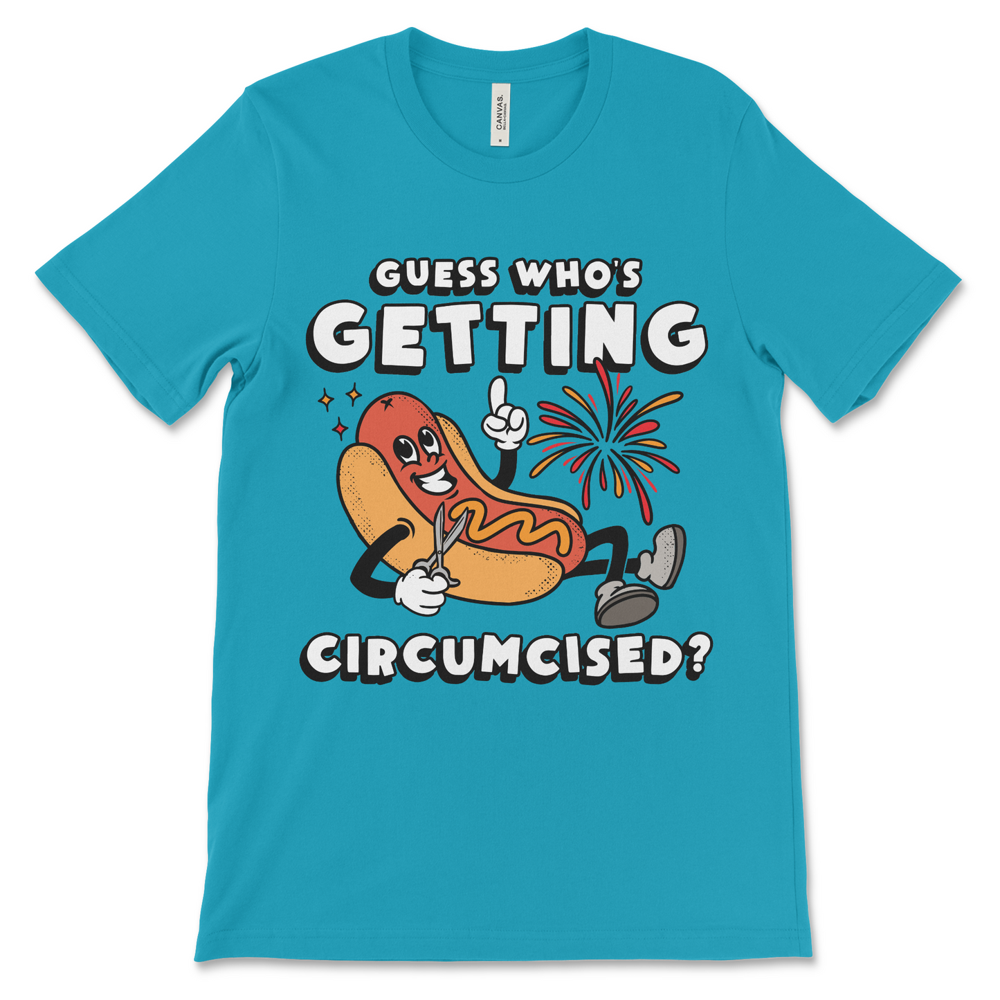 Guess Who’s Getting Circumcised t-shirt, offensive meme shirt, dark humor graphic tee, inappropriate joke shirt, ironic slogan t-shirt, edgy controversial apparel, and funny shock value clothing.