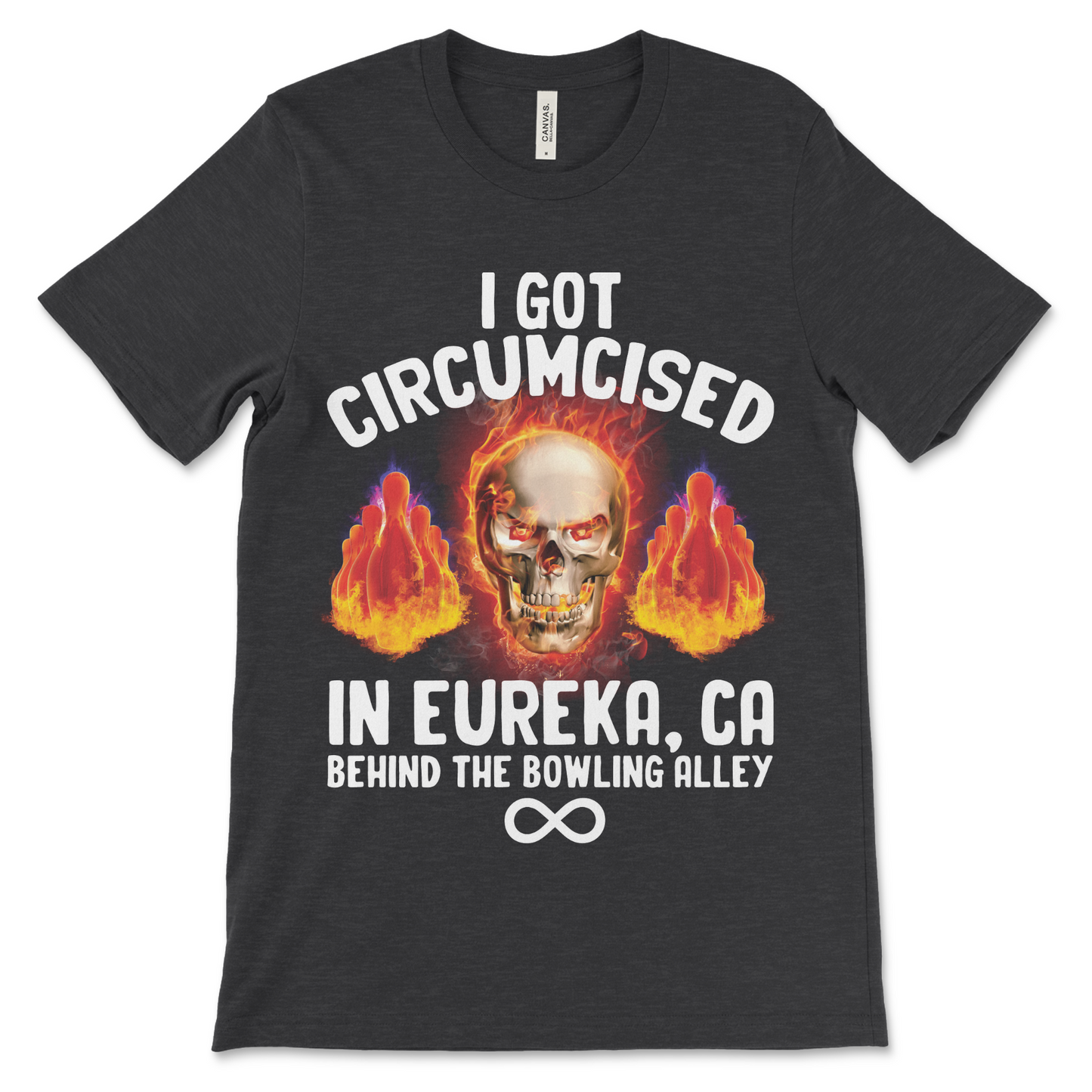 Cringe meme shirt featuring a funny circumcision joke design.