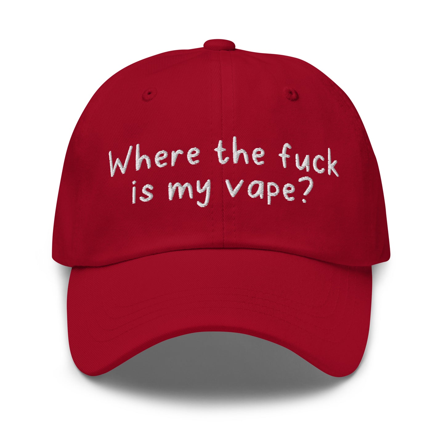 a rude dad hat featuring a vaping meme