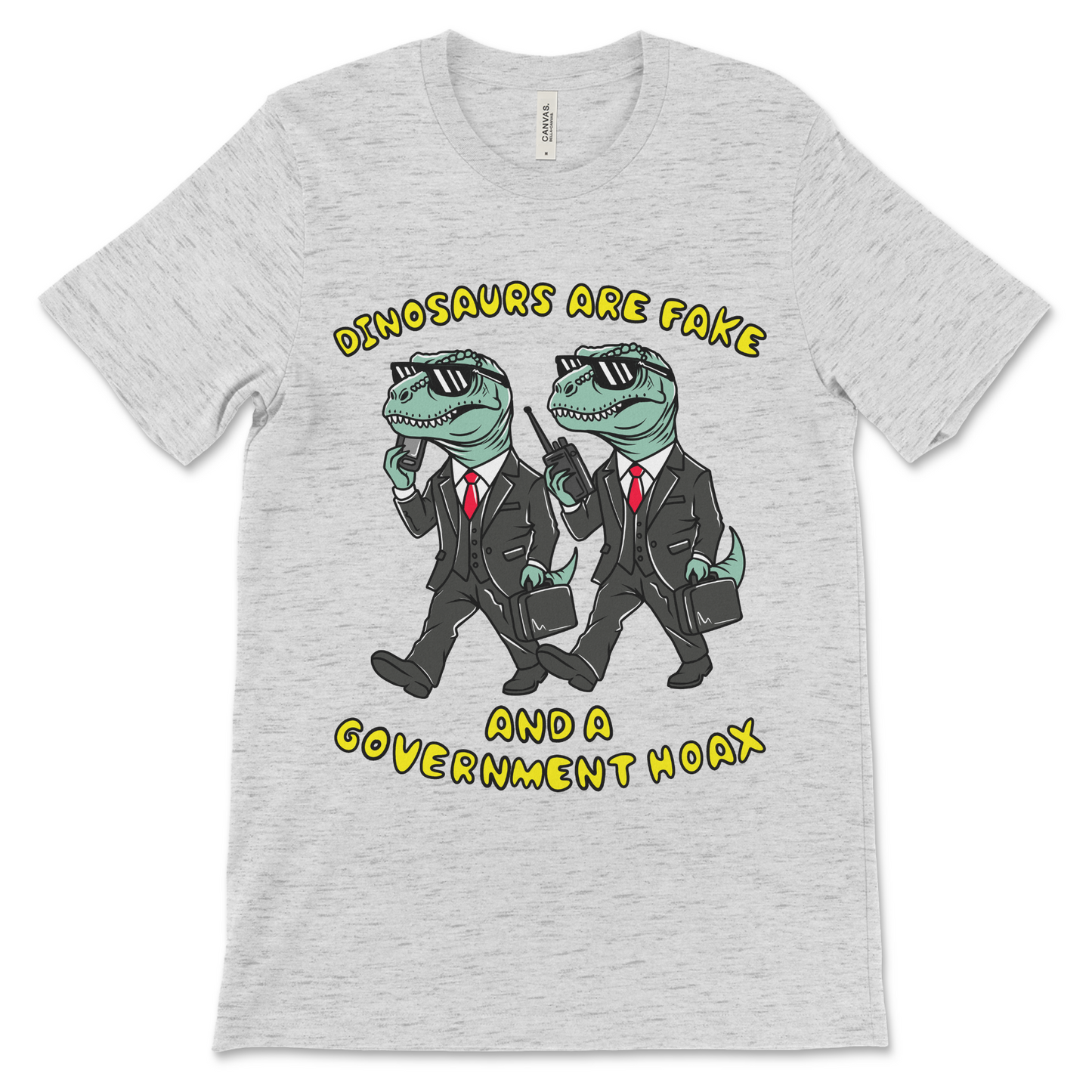 Offensive parody tee for skeptics who believe dinosaurs never existed