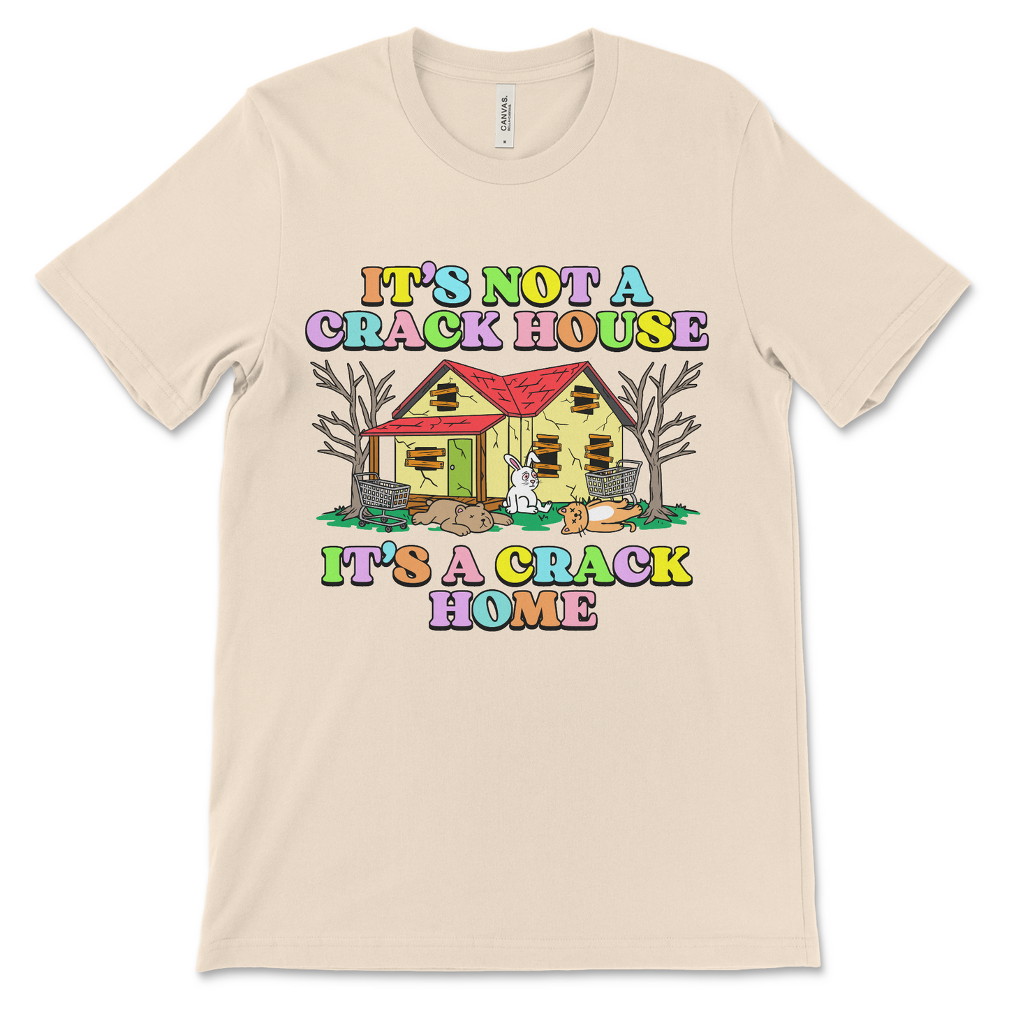 Dark humor shirt with inappropriate drug joke slogan