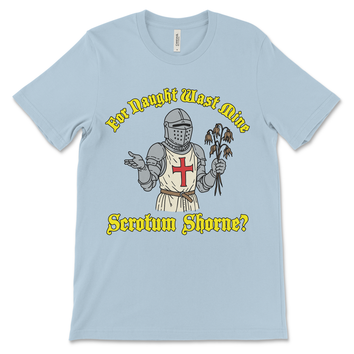 inappropriate renaissance style knight meme shirt