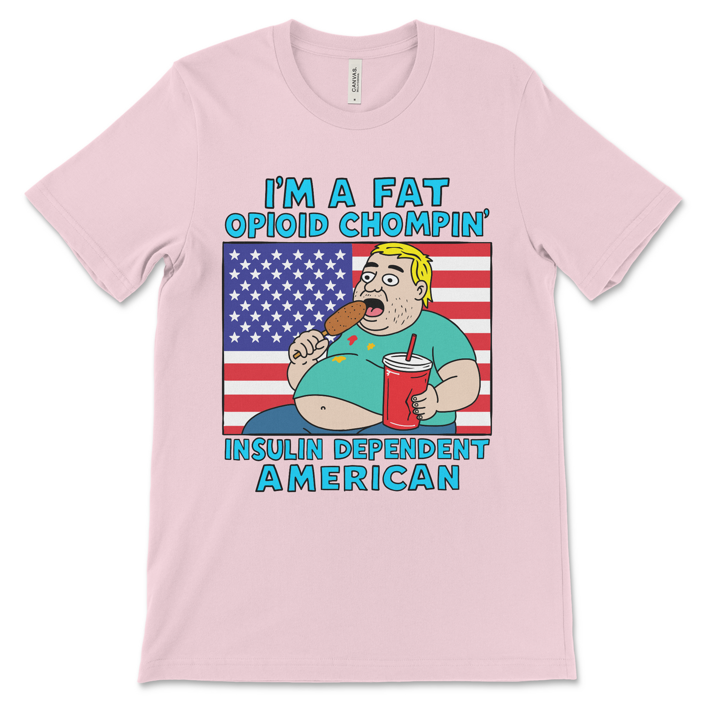 sarcastic political t-shirt poking fun at American culture and politics