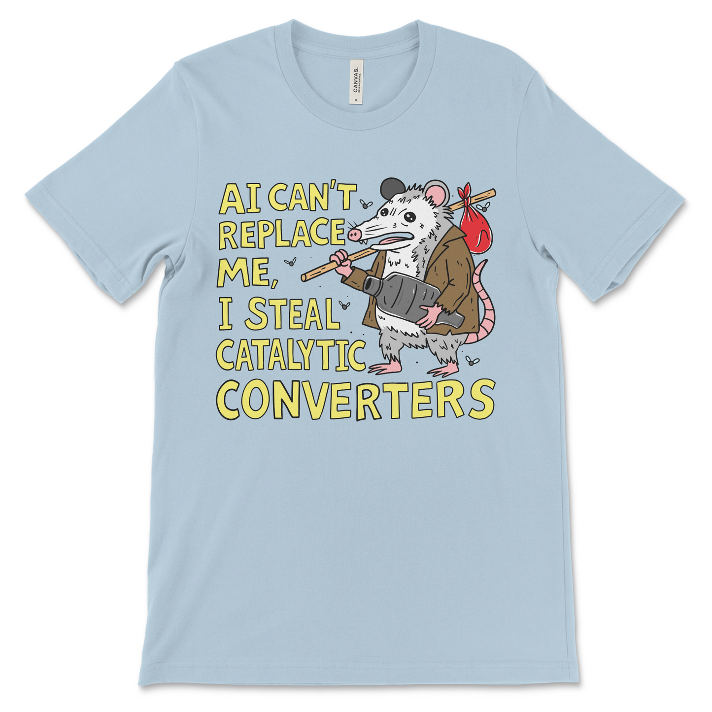 funny possum shirt about stealing catalytic converters