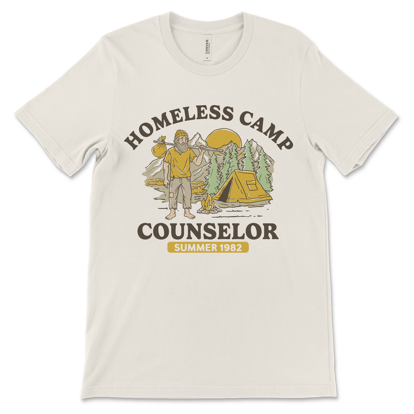 offensive camp counselor t-shirt with ironic humor