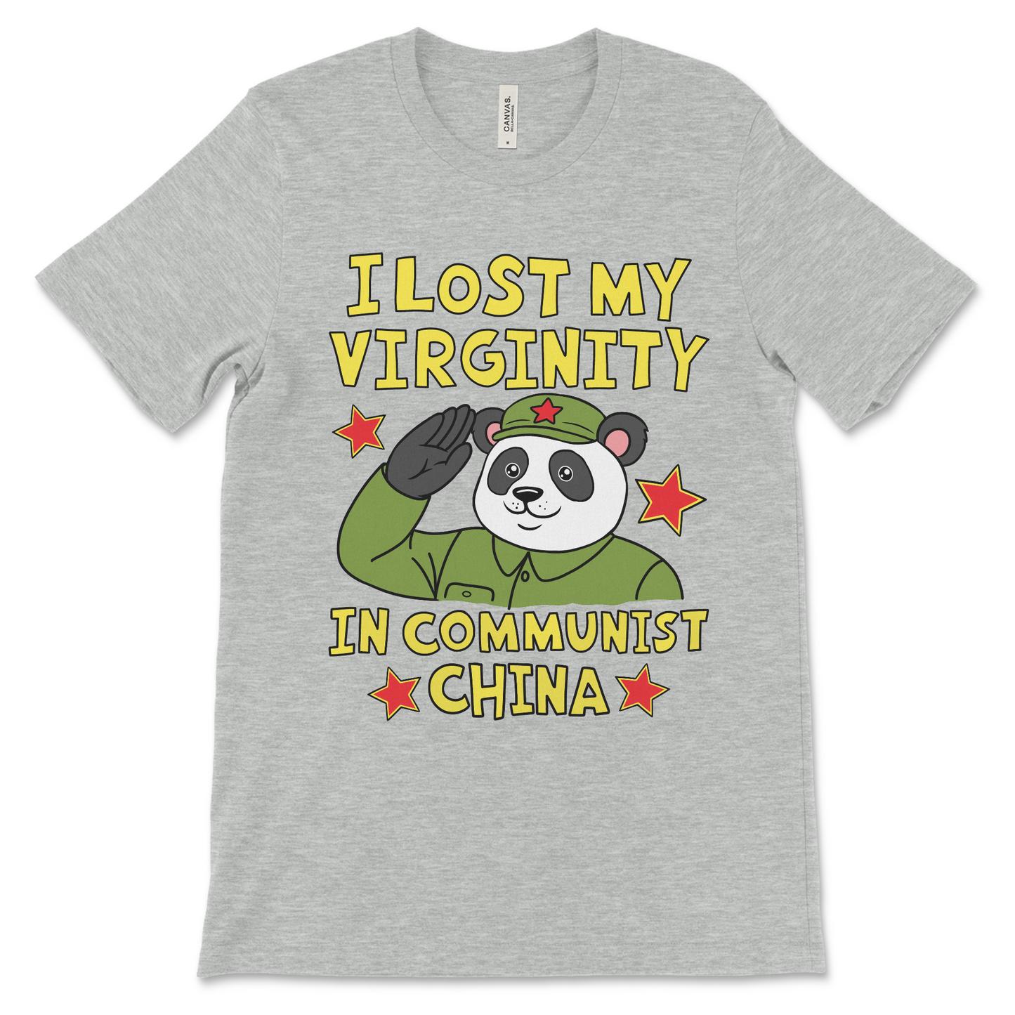 Out of pocket sex shirt with a lost virginity in China theme, combining explicit humor and meme design for adults.