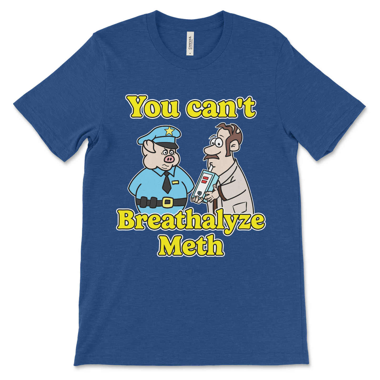 Vulgar drug joke shirt with dark comedy slogan