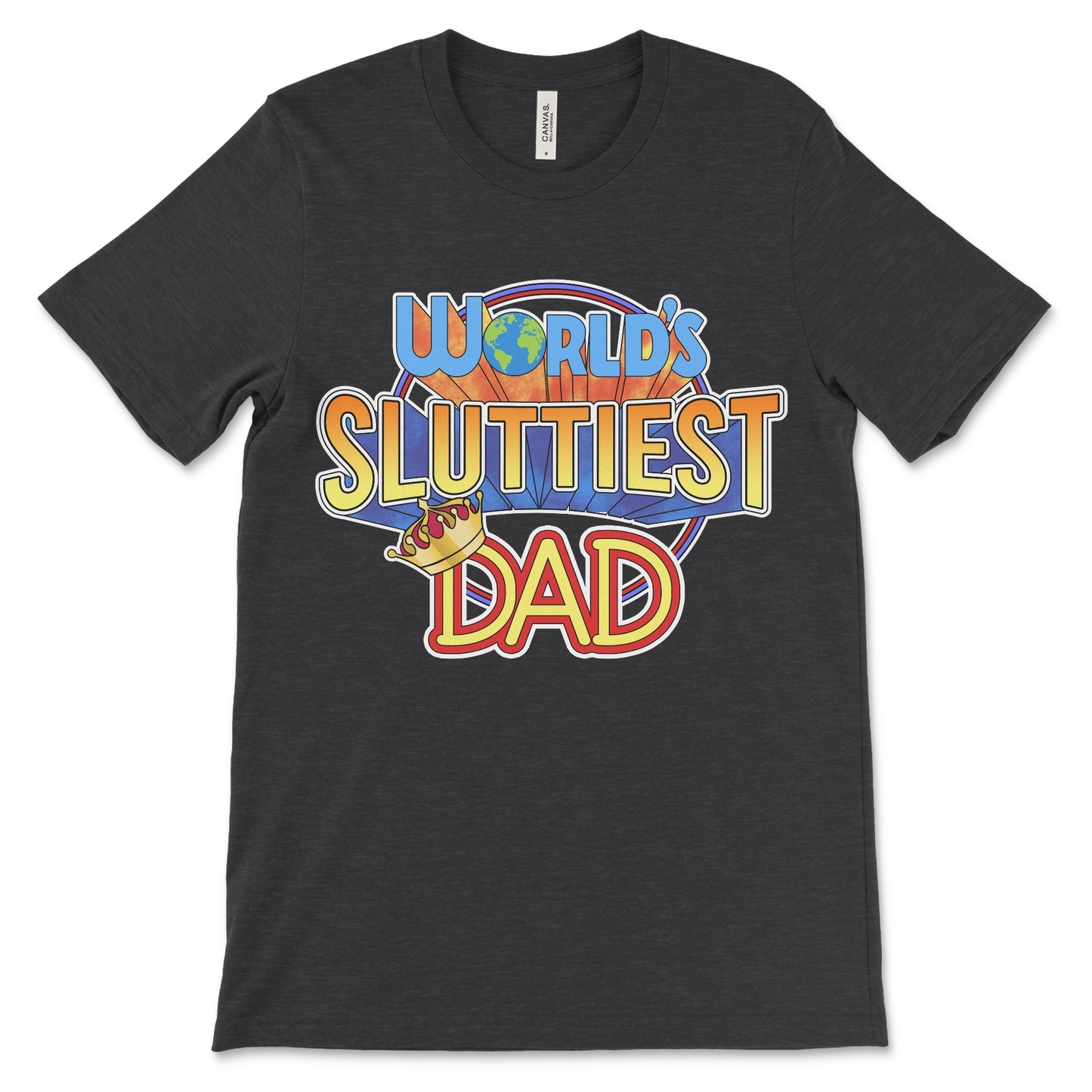 Inappropriate t-shirt for fathers, adult gag gift with sexual humor