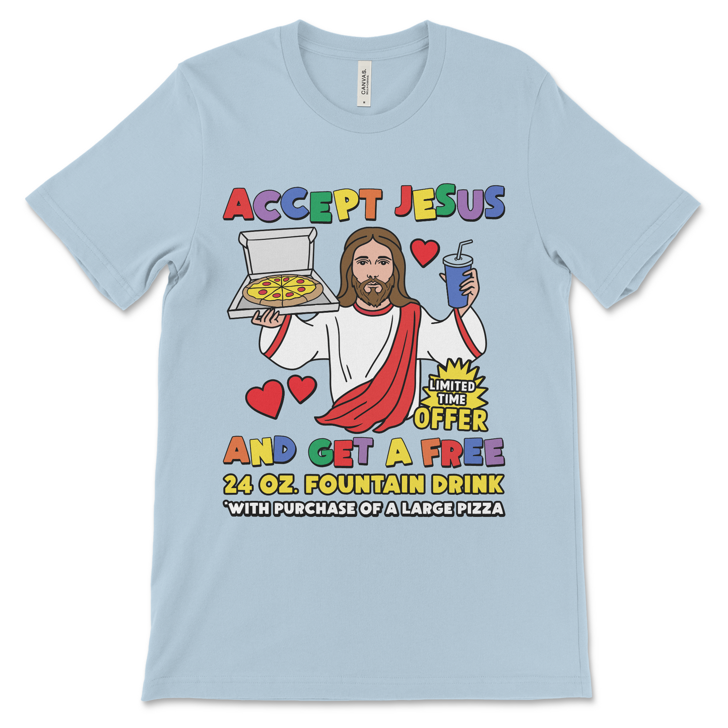 Jesus meme shirt with a controversial design made for shock value. A trending pick for fans of rude religious t-shirts and viral joke apparel.