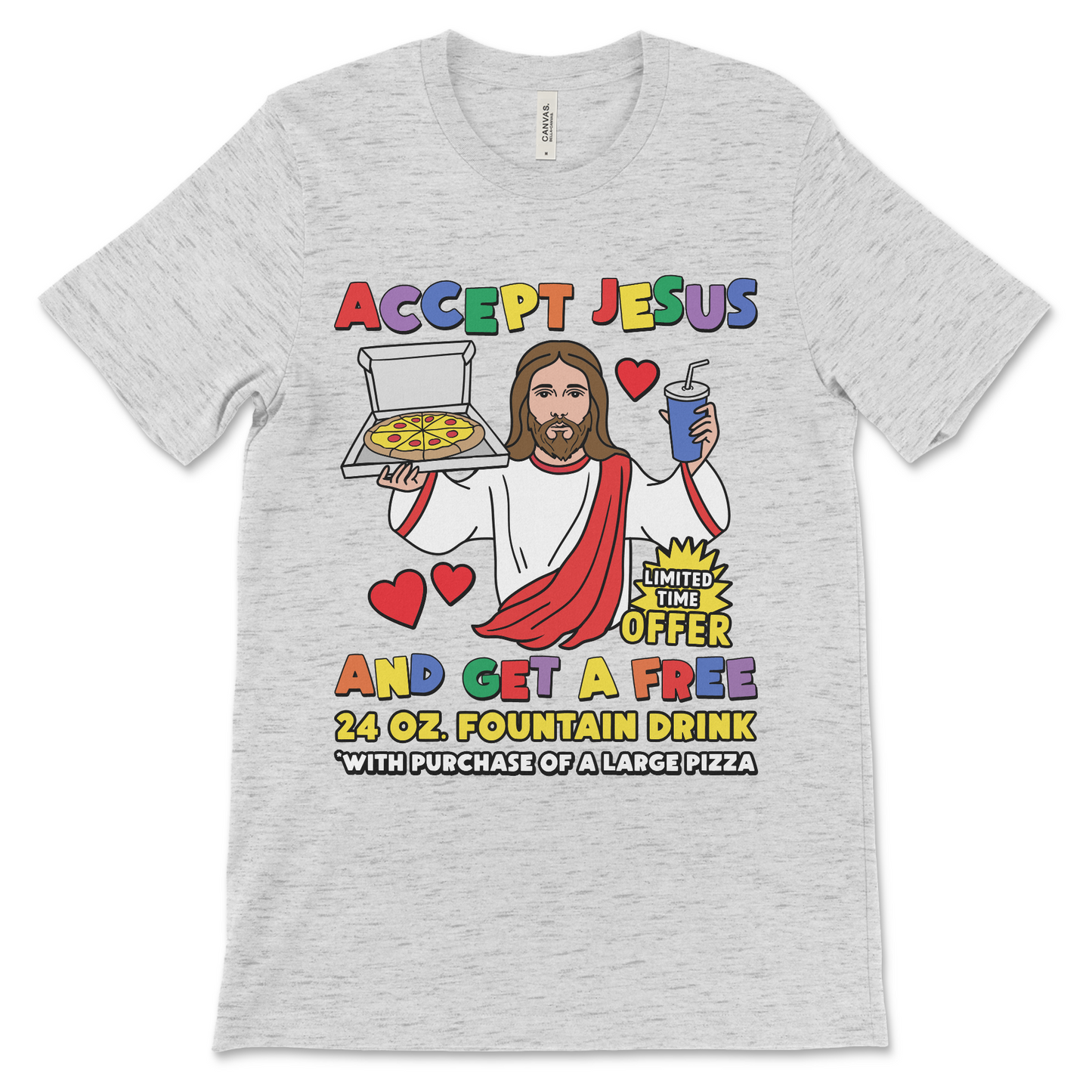 Edgy religious shirt that blends faith with dark internet humor. Perfect for fans of graphic tees with offensive slogans and anti-preachy messages.