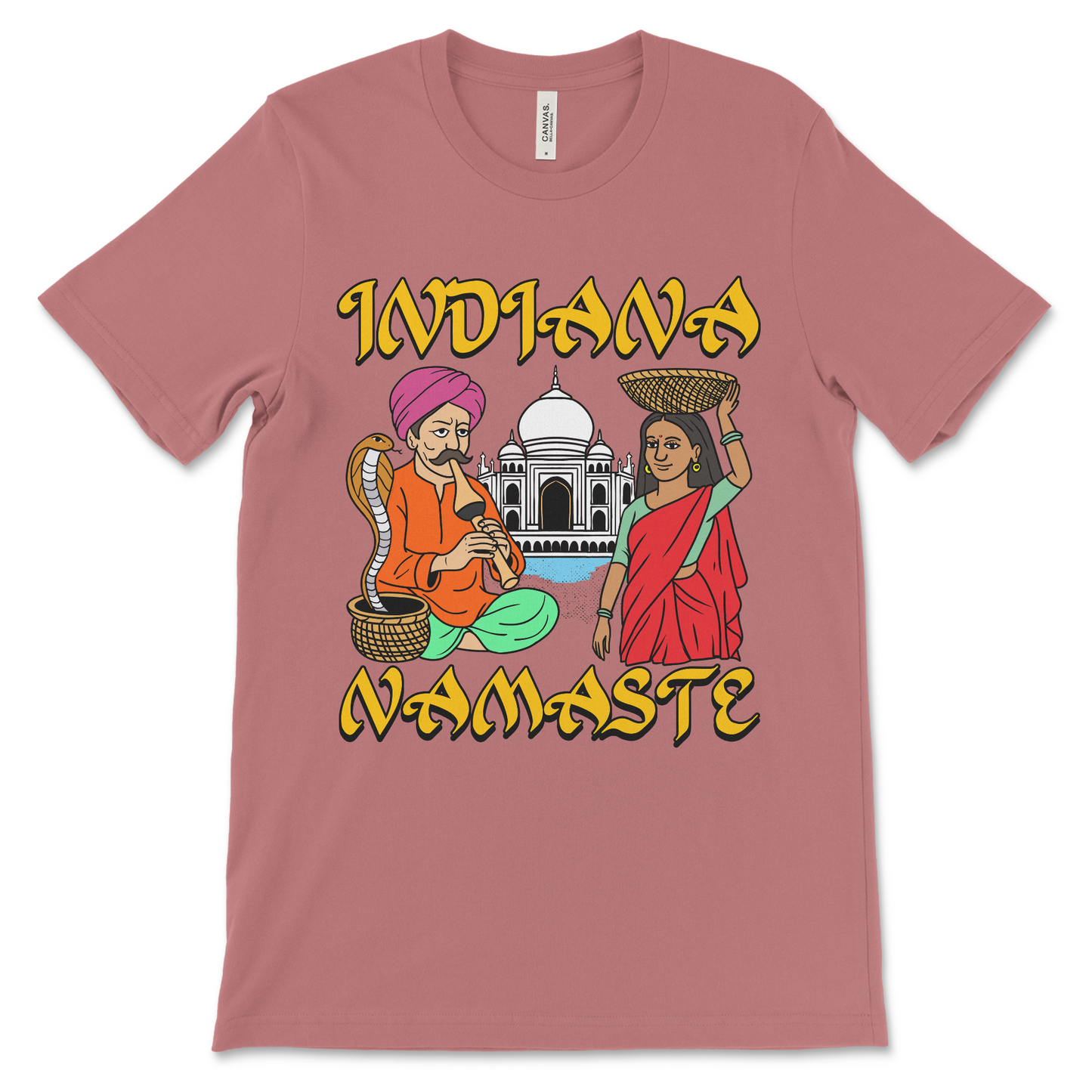 Sarcastic Indiana Namaste shirt, stupid ironic humor apparel