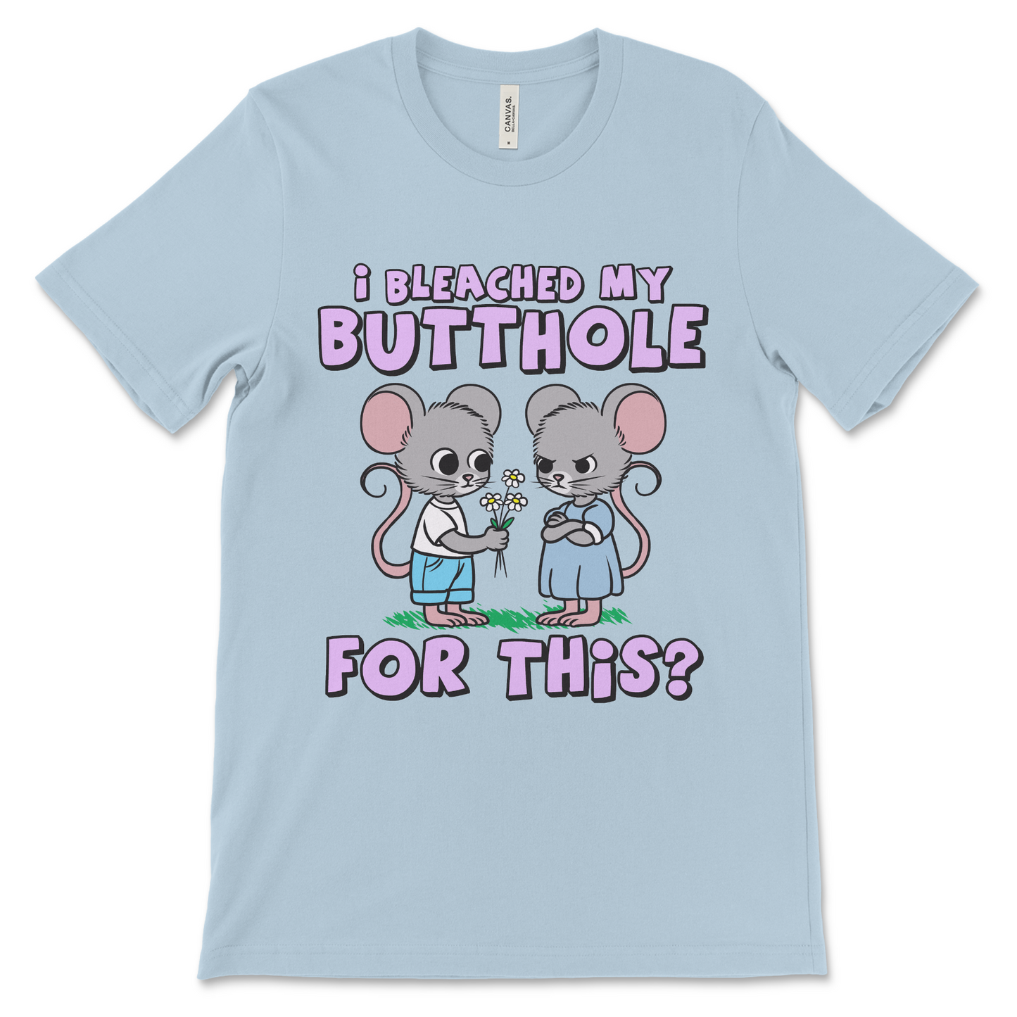 Crude graphic tee for fans of embarrassing meme shirts