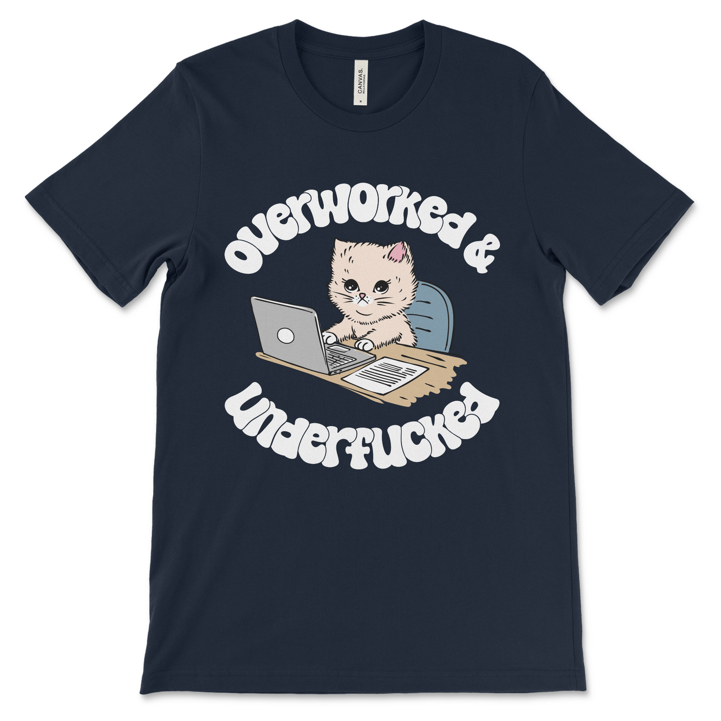 Dirty offensive shirt for adults, funny kitten meme graphic.