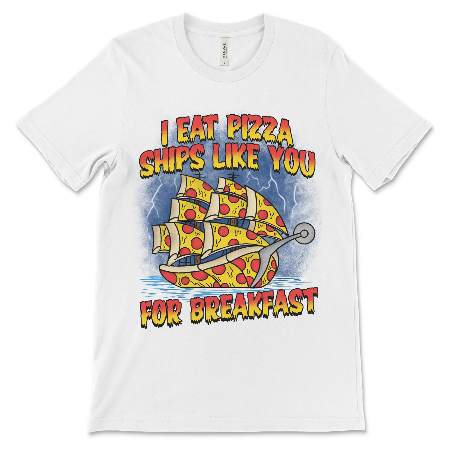 pizza Meme shirt for fans of absurd jokes and ironic designs.