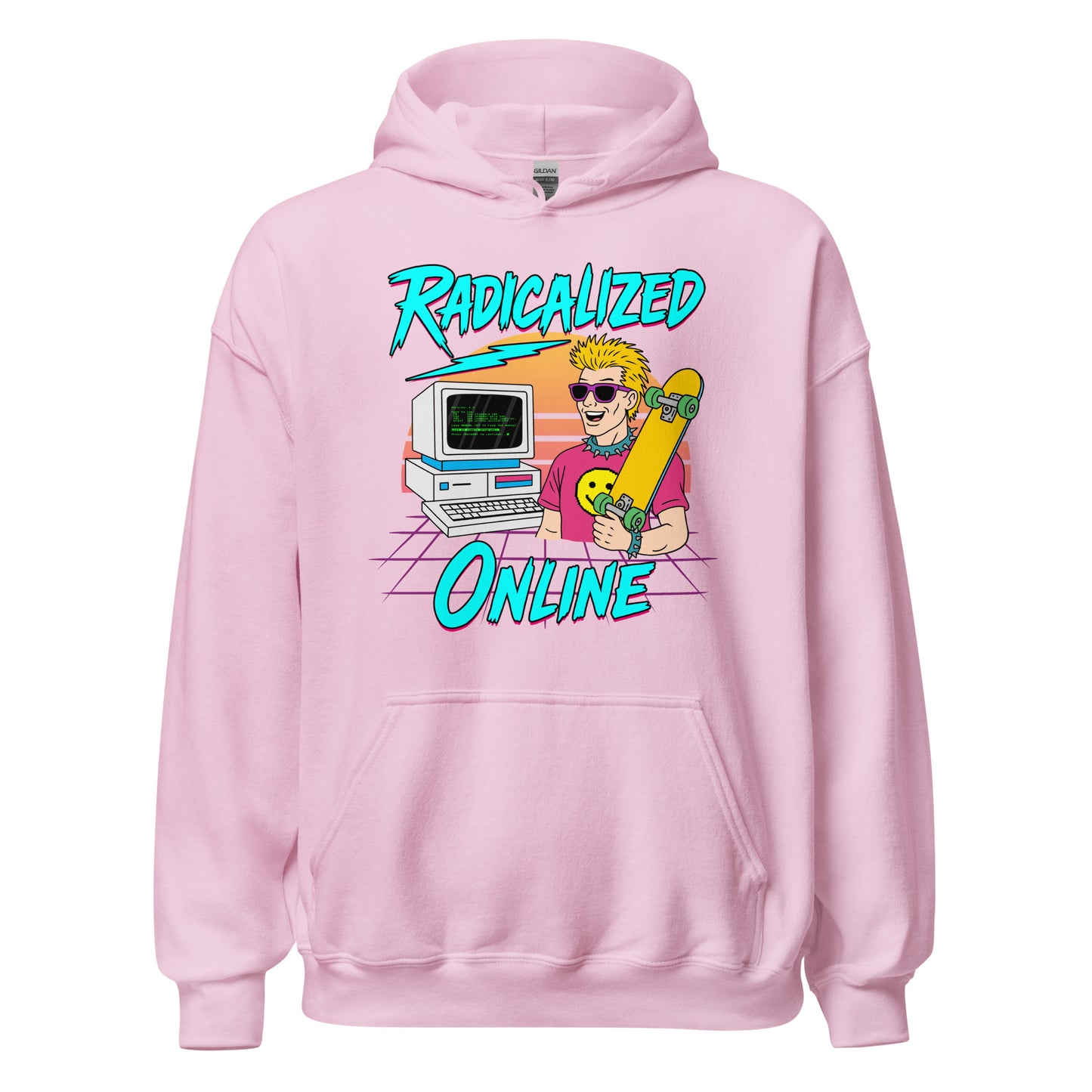 Sarcastic streetwear hoodie mocking online culture and internet culture