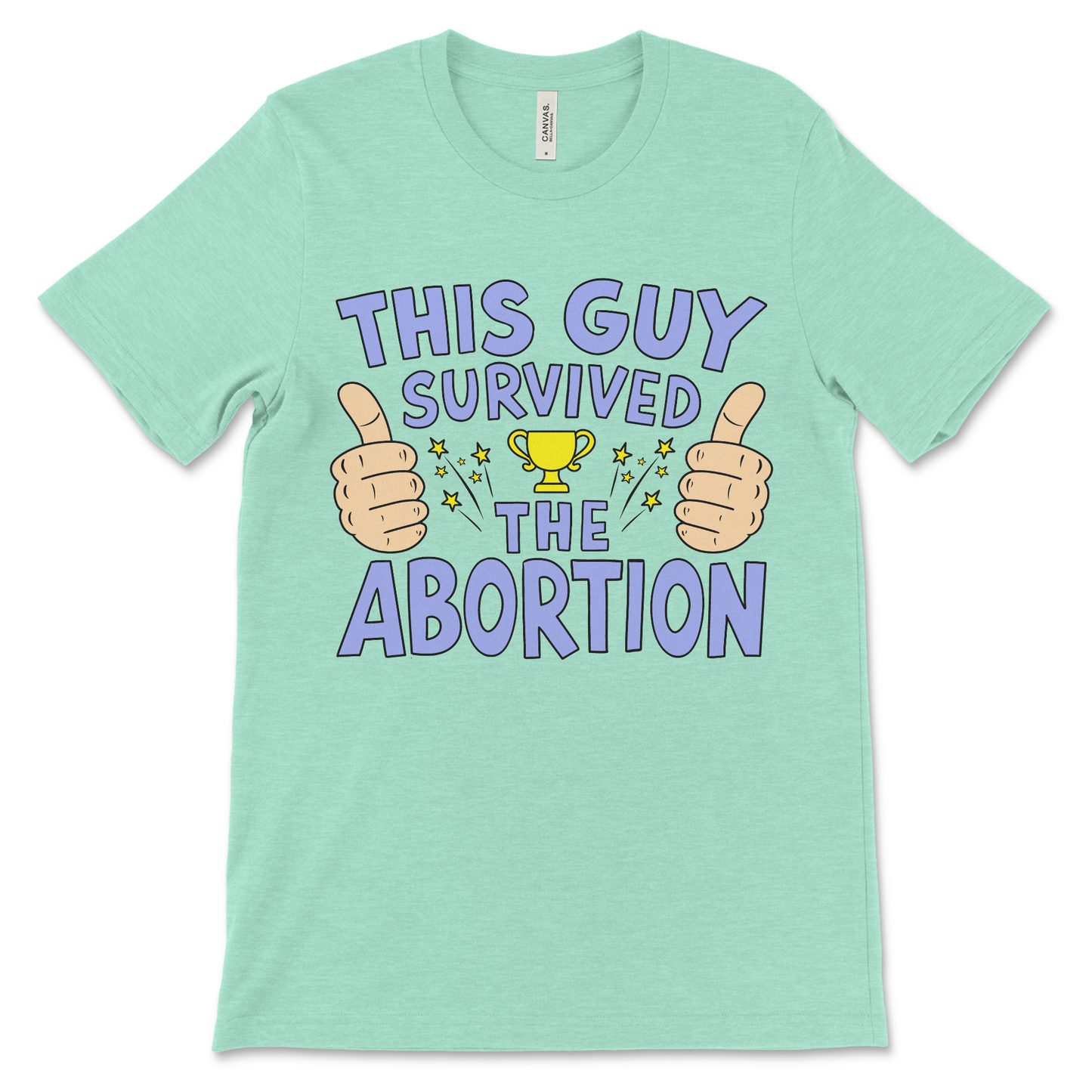 Funny abortion shirt in a horrible offensive style, perfect for dark humor fans