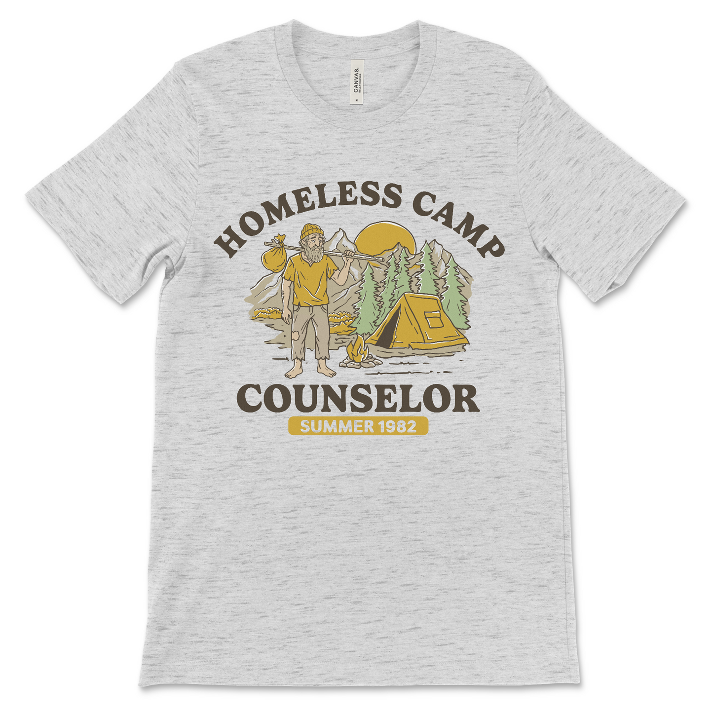 ironic camp counselor shirt with offensive joke