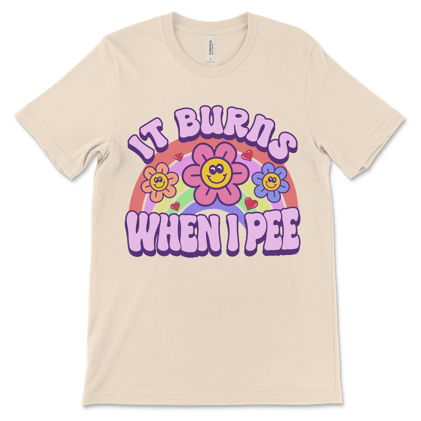 Embarrassing gross humor shirt, It Burns When I Pee graphic tee for fans of offensive memes.