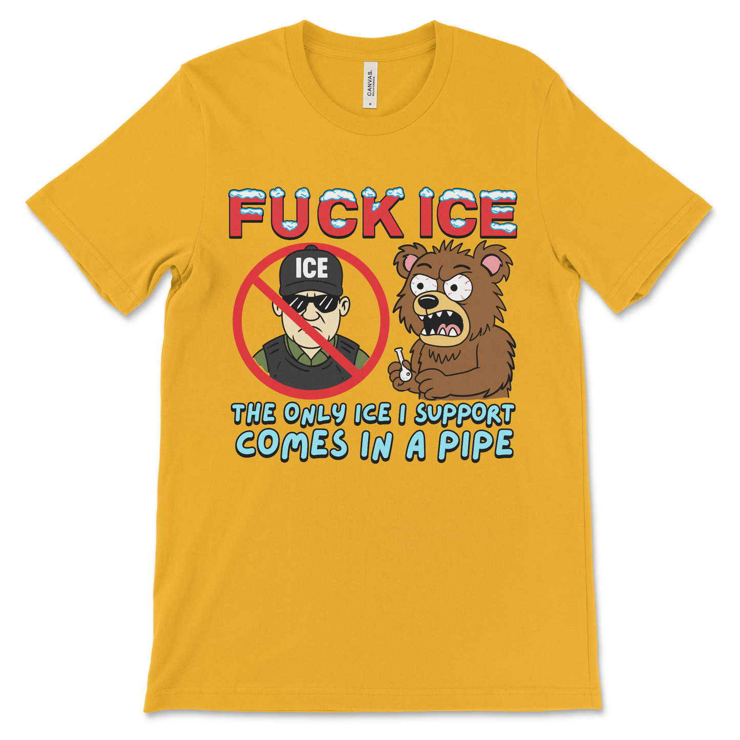 Anti-government protest shirt with a mix of meth themes and immigration commentary. This shirt screams “fuck ICE” in every possible way.