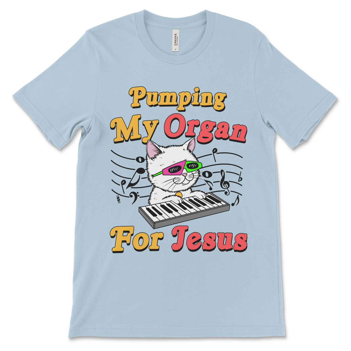 Inappropriate religious shirt with edgy Jesus artwork and sarcastic faith-based humor.