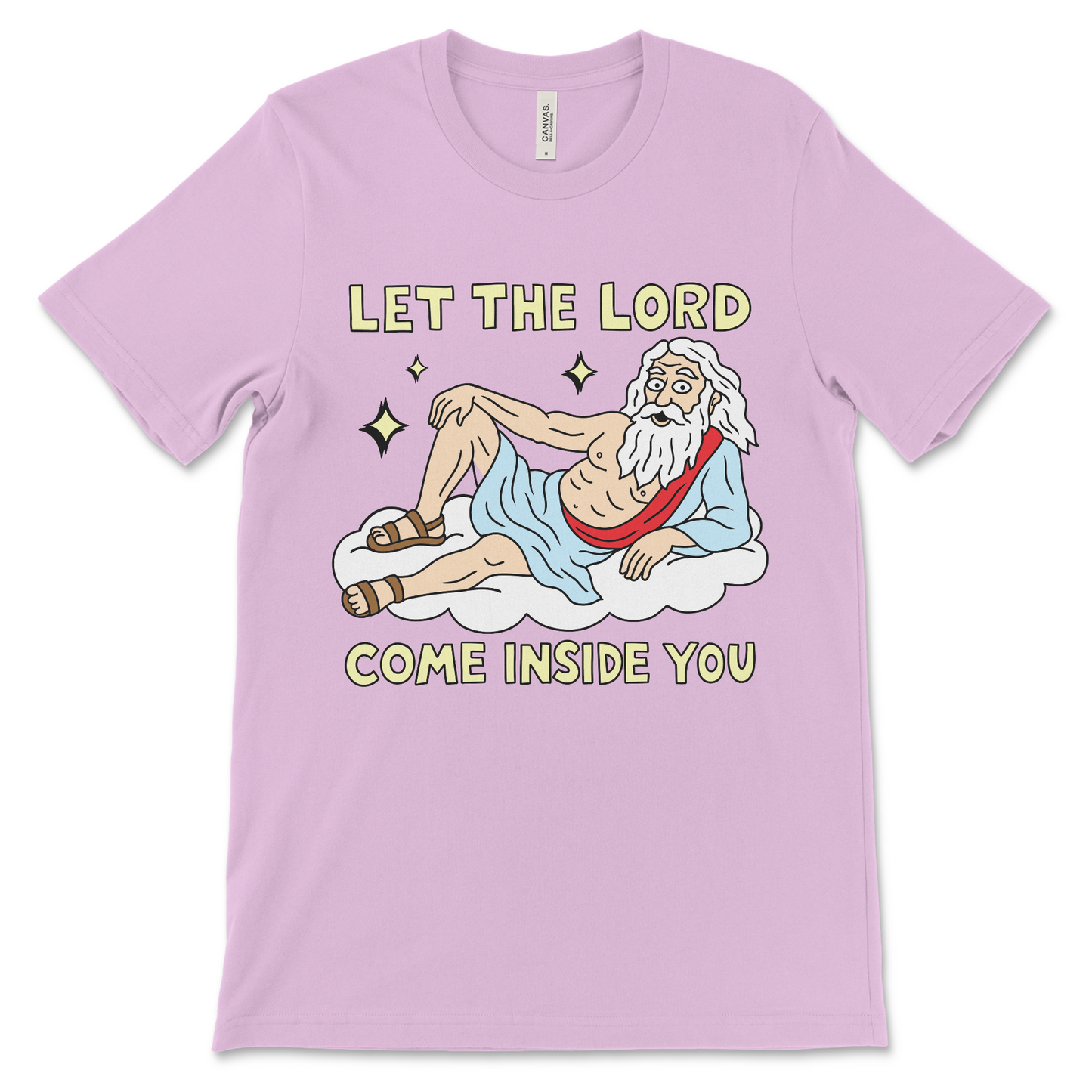 Vulgar Christian parody shirt with inappropriate religious slogan. Perfect for people who like anti-religion graphic tees.