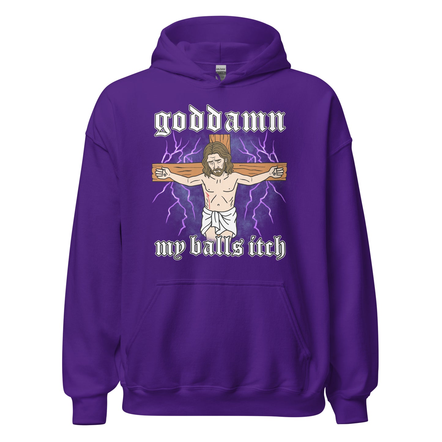 dark humor horrible Jesus and itchy testicles design