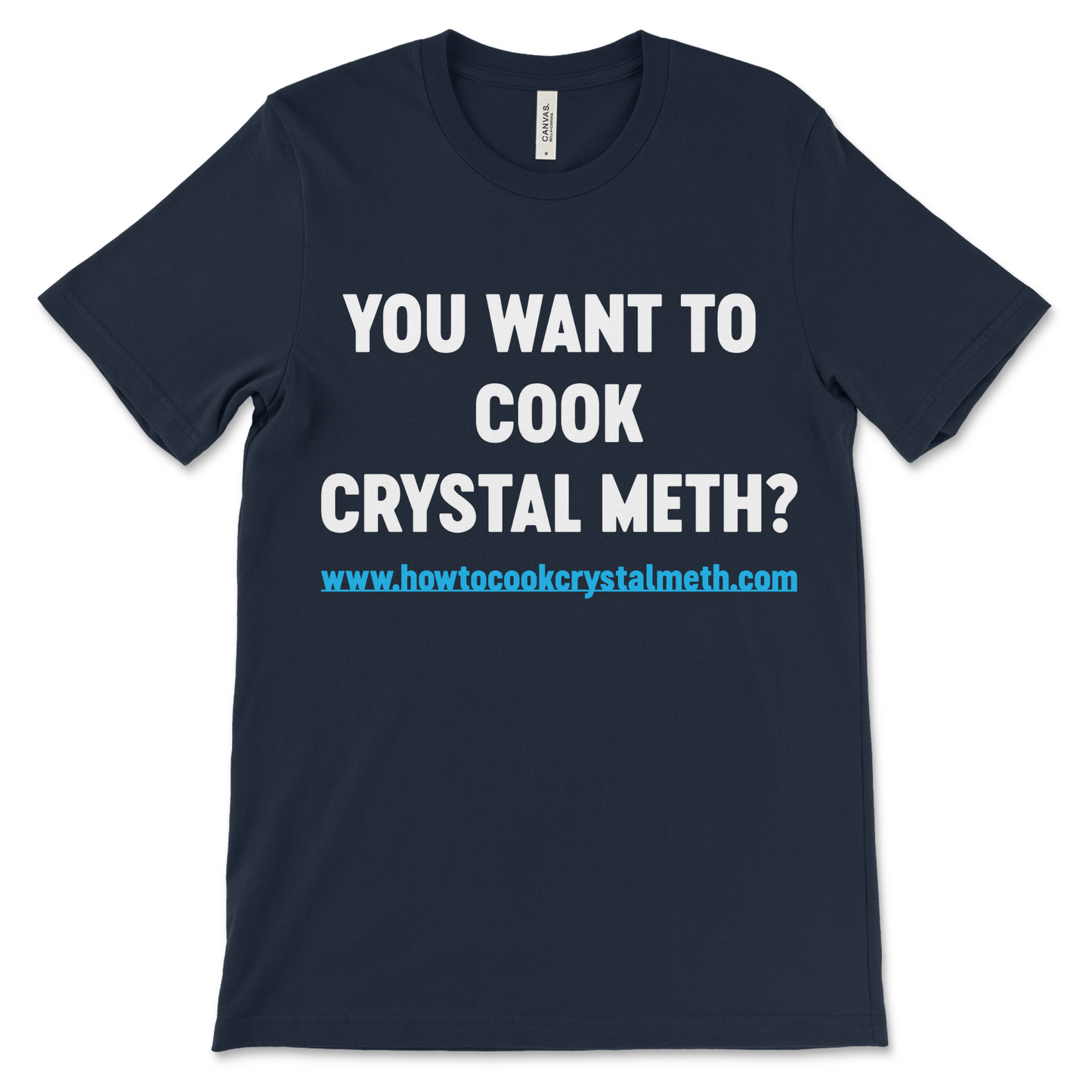Meth lab meme shirt with rude drug humor graphic