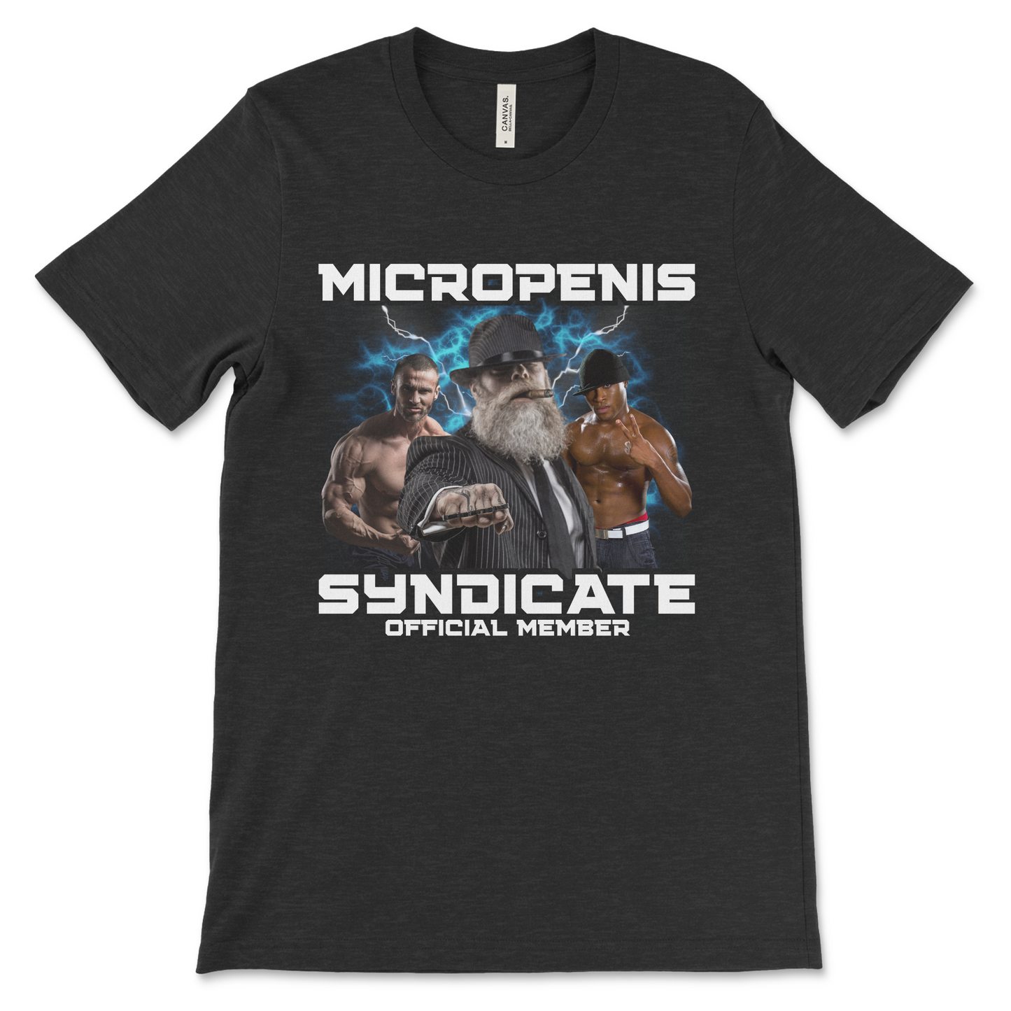 Weird naughty micro-penis shirt for fans of horrible humor, offensive jokes, and stupid meme fashion.