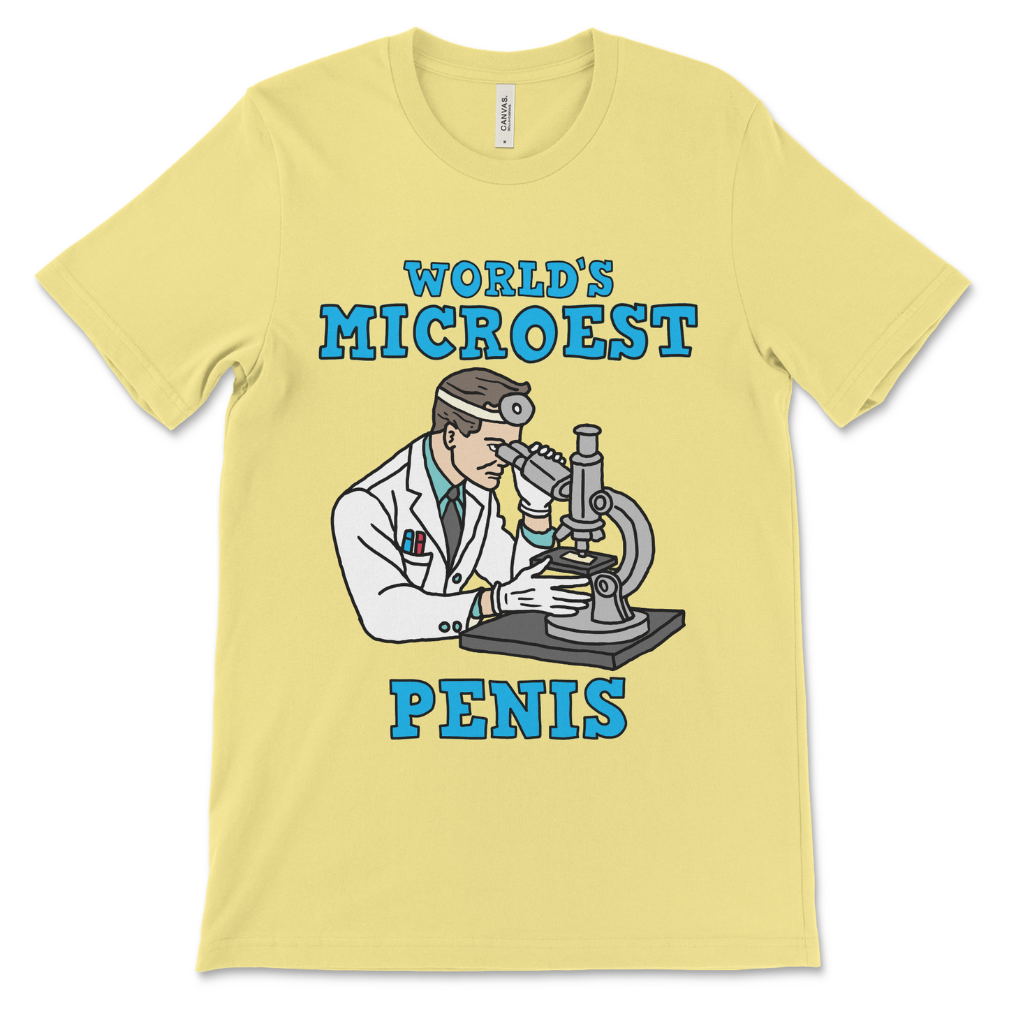 Dirty adult humor shirt with a cursed internet joke about size. Vulgar shirt design, offensive t-shirt for men, and weird graphic tee for fans of cringe-core fashion.