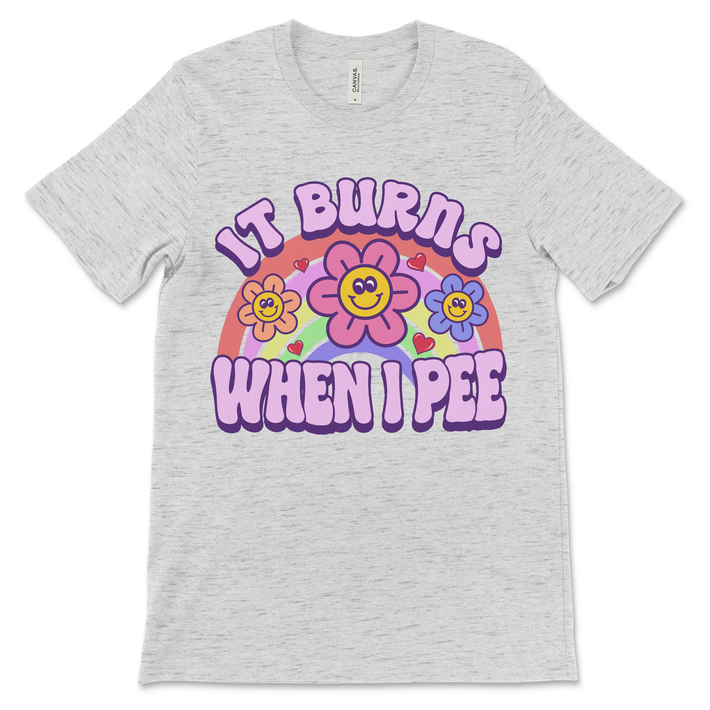 Offensive It Burns When I Pee shirt with awkward adult humor and gross meme energy.