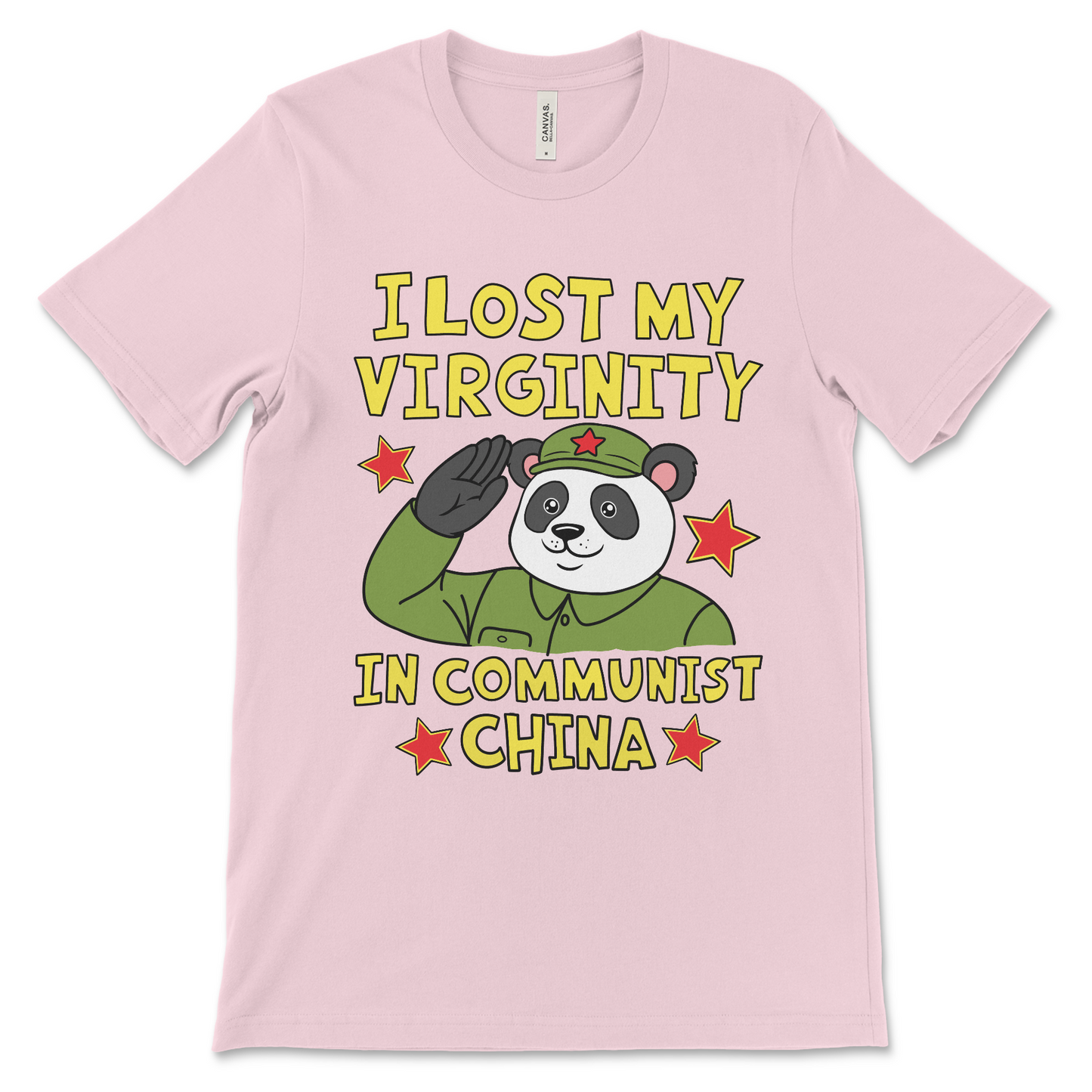 Vulgar raunchy t-shirt featuring a bizarre China reference, perfect for fans of explicit meme shirts and adult humor.