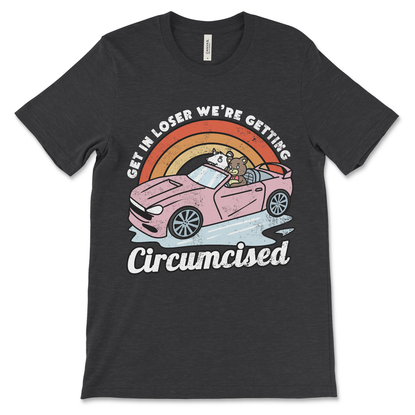 offensive graphic tee with foreskin joke, dark humor slogan, and unhinged meme energy for inappropriate shirt exchanges and cursed fashion lovers
