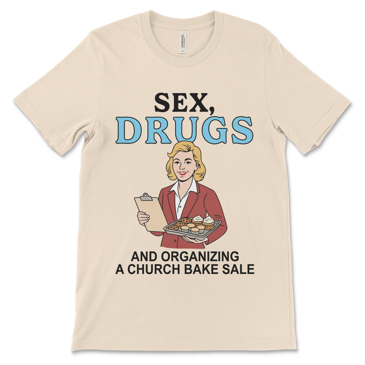 Dark humor shirt with religious satire and viral meme energy. A great gift for fans of offensive t-shirts and funny sex t shirts.