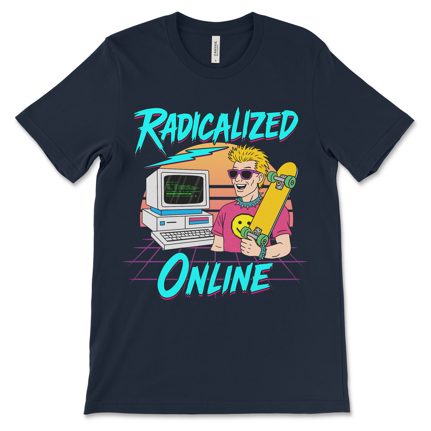 Radicalized Online shitpost shirt, ironic slogan tee, offensive and embarrassing apparel.