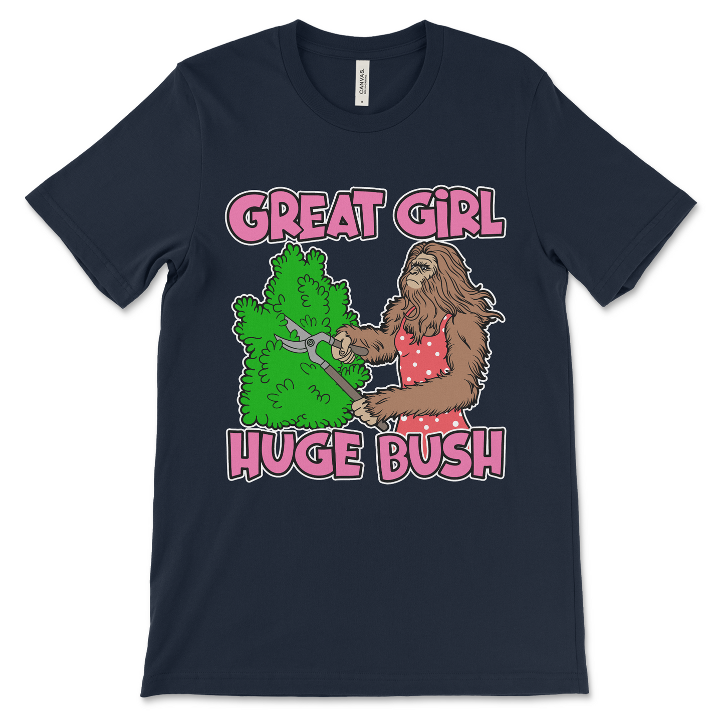 Raunchy women’s vulgar shirt with dirty joke design.