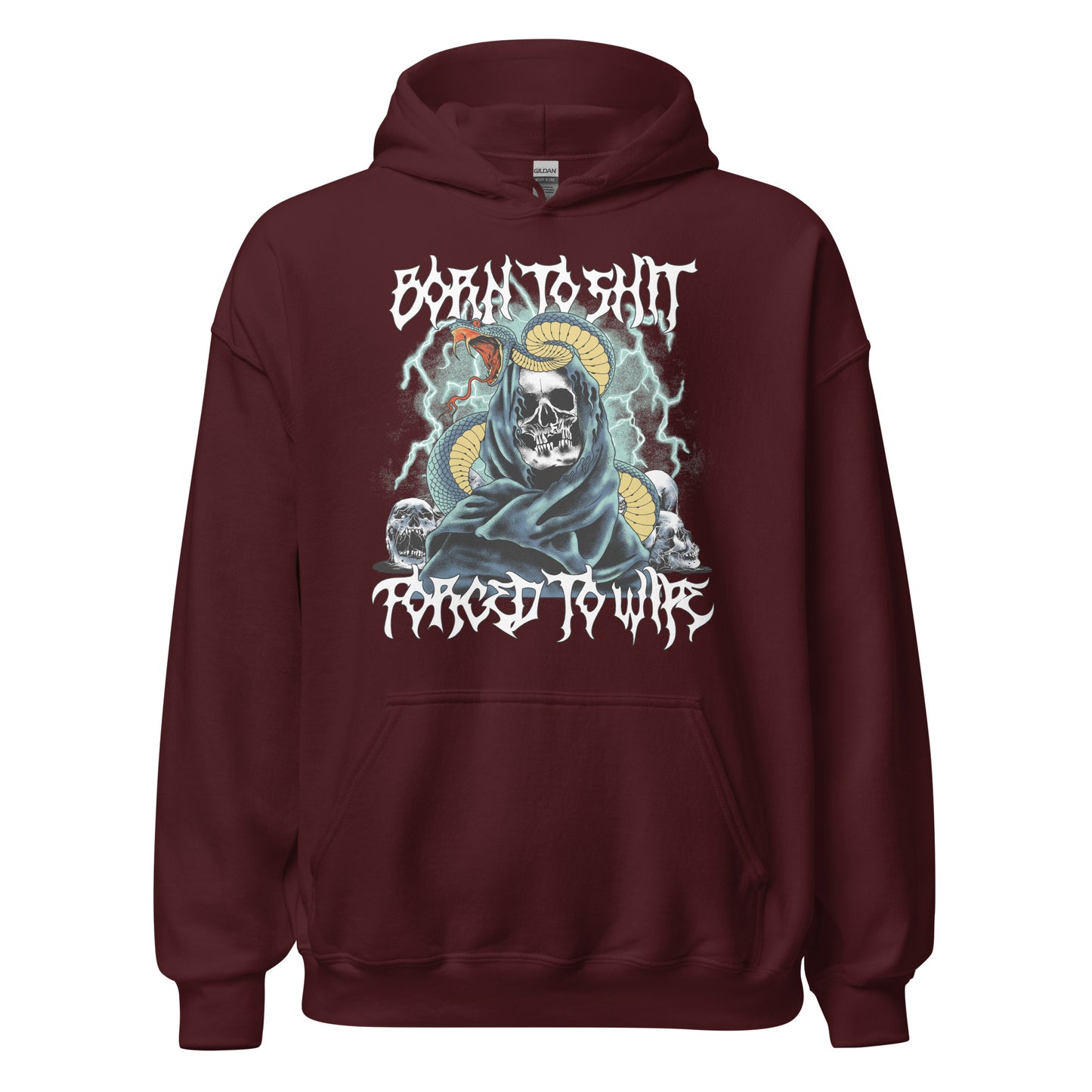 rude hoodie with dark joke design, great for fans of hard skeleton and edgy fashion