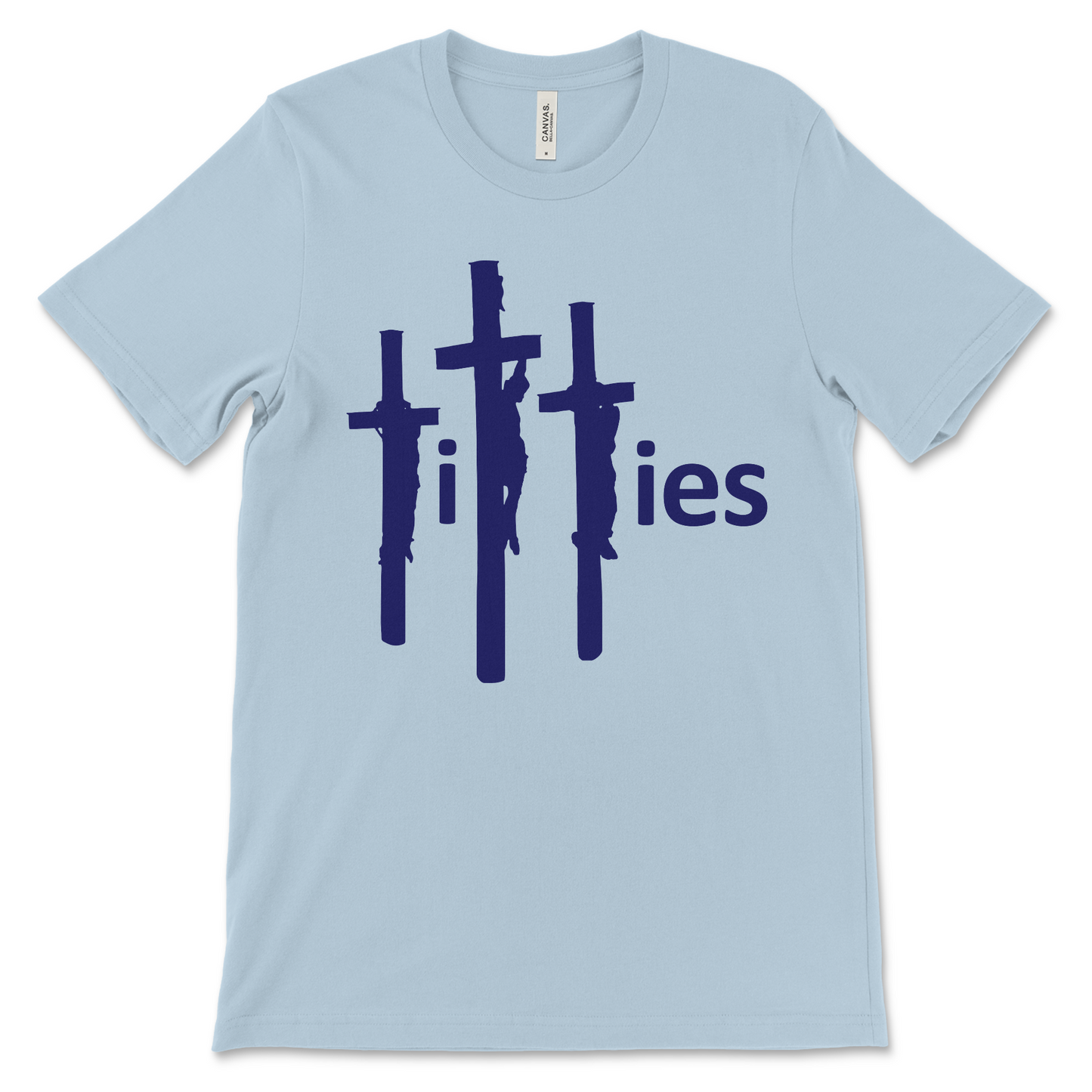 Vulgar naughty t shirt mixing faith symbols and dirty humor.