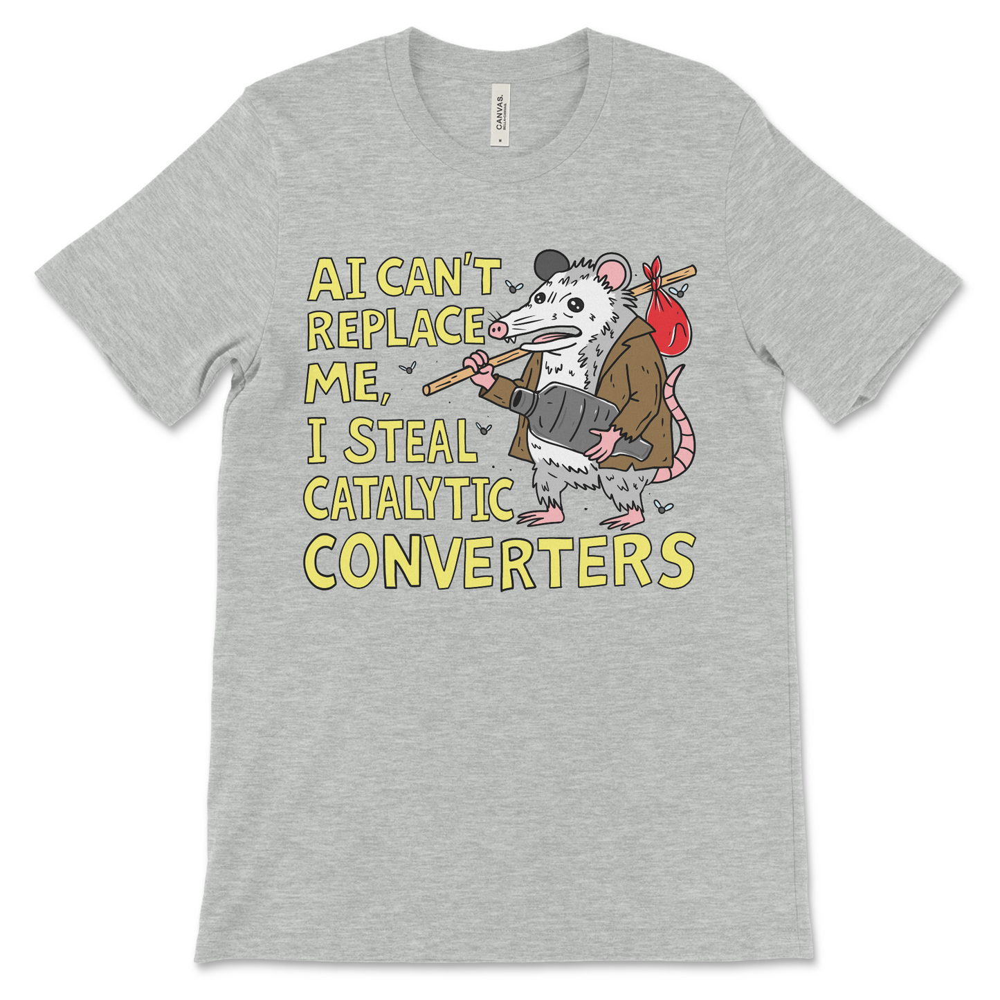 Funny artificial intelligence shirt with horrible fucked up joke about crime
