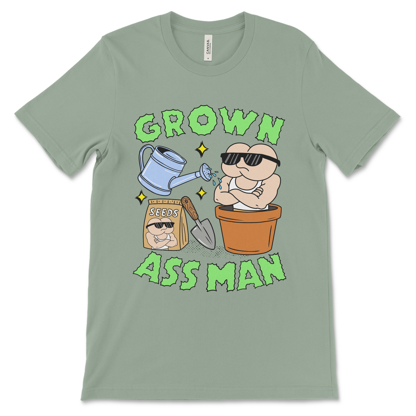 Stupid funny ass man shirt, adult gag gift tee with naughty artwork