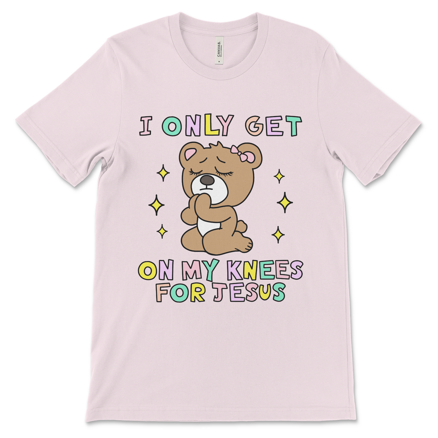 I Only Get On My Knees for Jesus shirt, funny offensive religious meme tee.