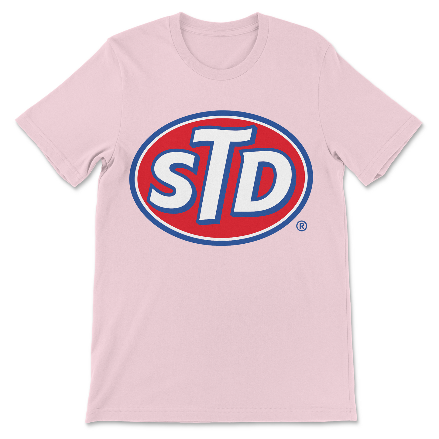 Funny grunge t-shirt parody featuring STD inappropriate joke.
