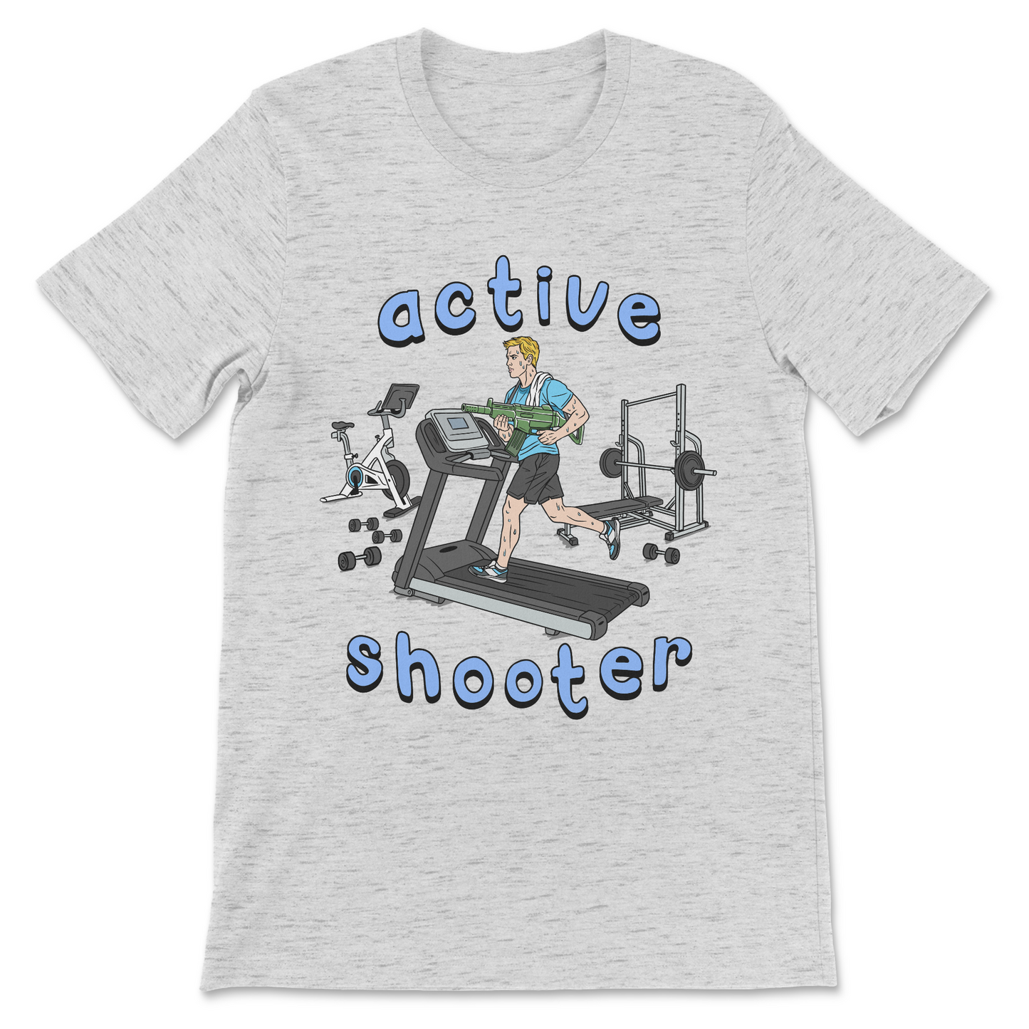 Active Shooter funny offensive dark humor shirt
