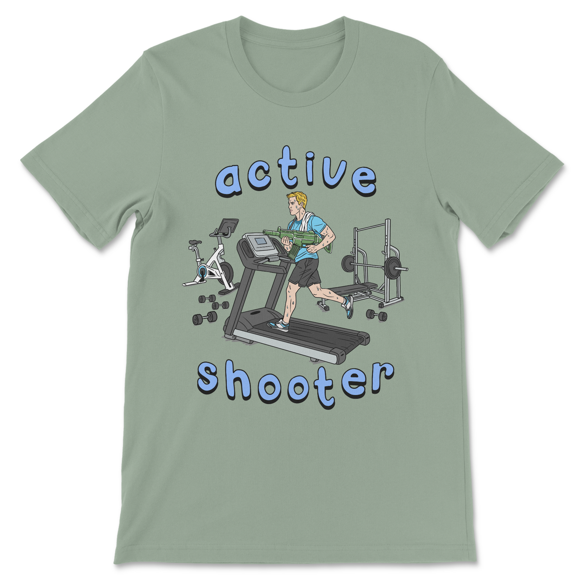 Twisted funny Active Shooter dark humor design