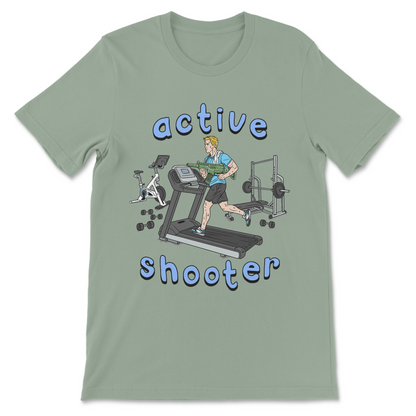 Twisted funny Active Shooter dark humor design